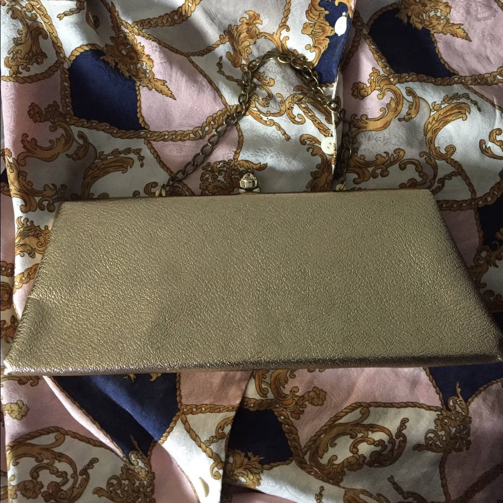 Vintage gold clutch